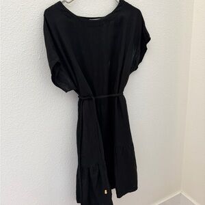 Jade by Melody Tam black linen dress